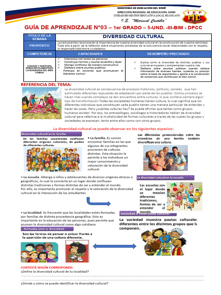 GUÍA DE APRENDIZAJE 03 - Unidad 5 | PDF