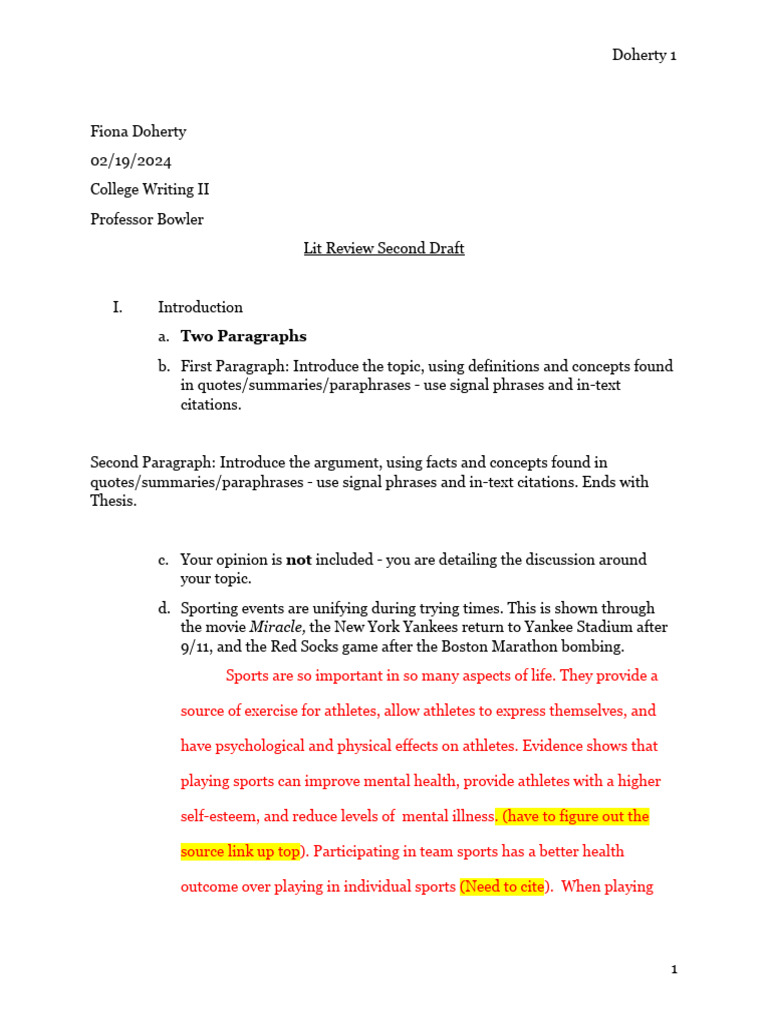 Lit Review Second Draft | PDF