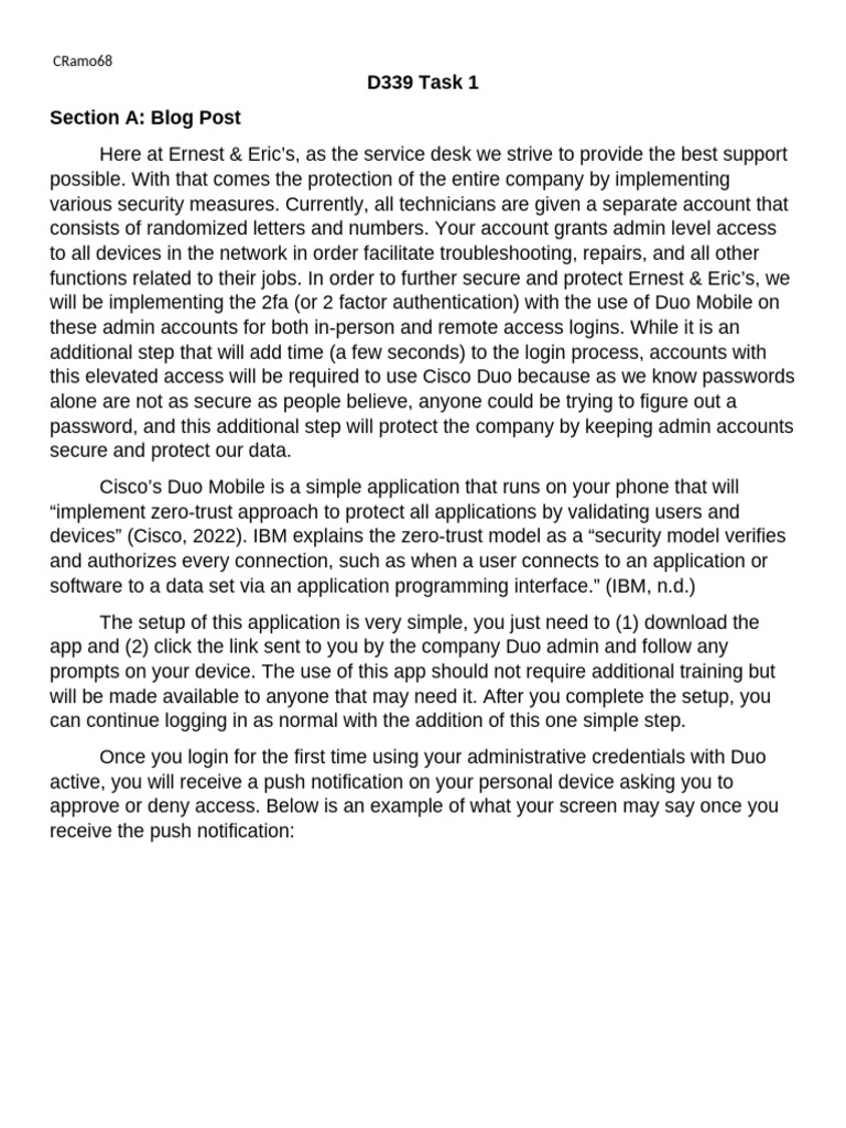 D339 Task 1 | PDF