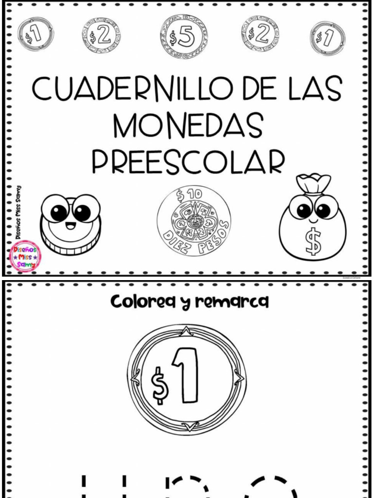 Cuadernillo de Las Monedas Preescolar | PDF