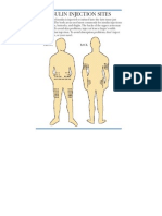 Insulin Injection Sites and Insulin Info