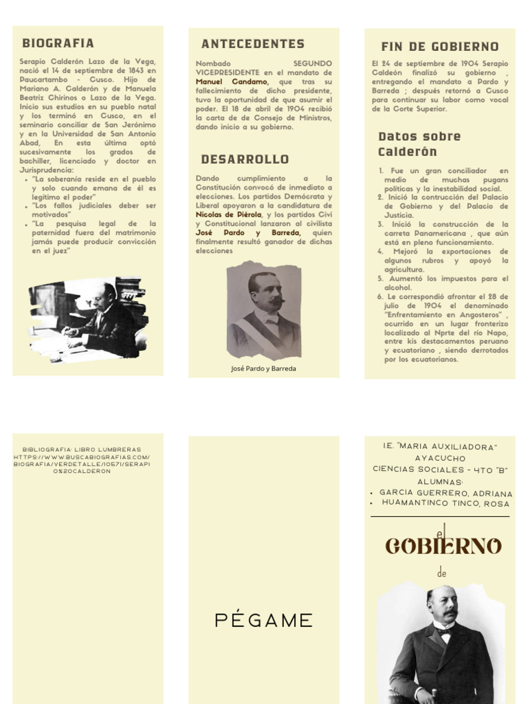 Triptico de Serapio Calderón | PDF