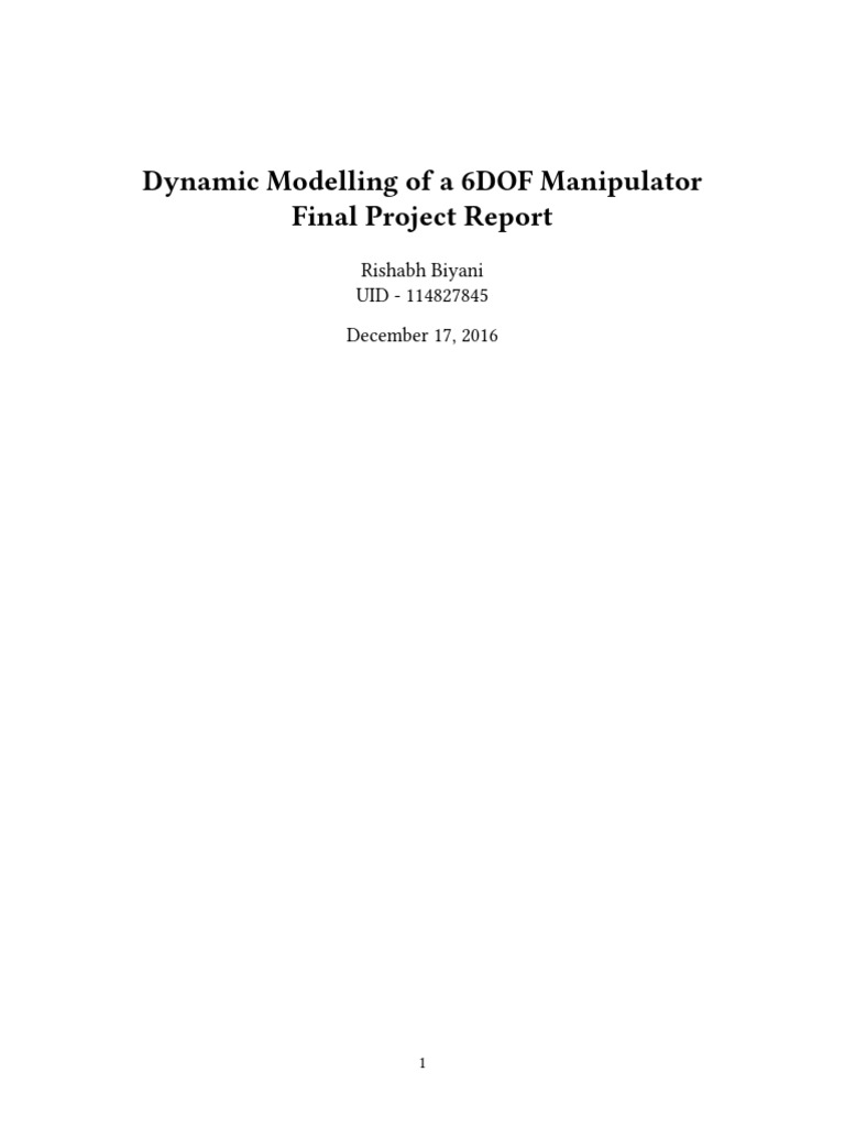 Rishabh Biyani 662 Final Project Report | PDF