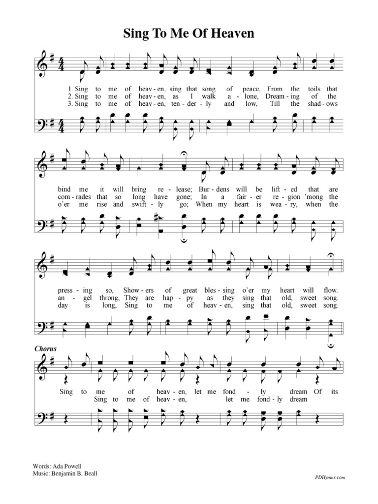 Sing To Me of Heaven | PDF