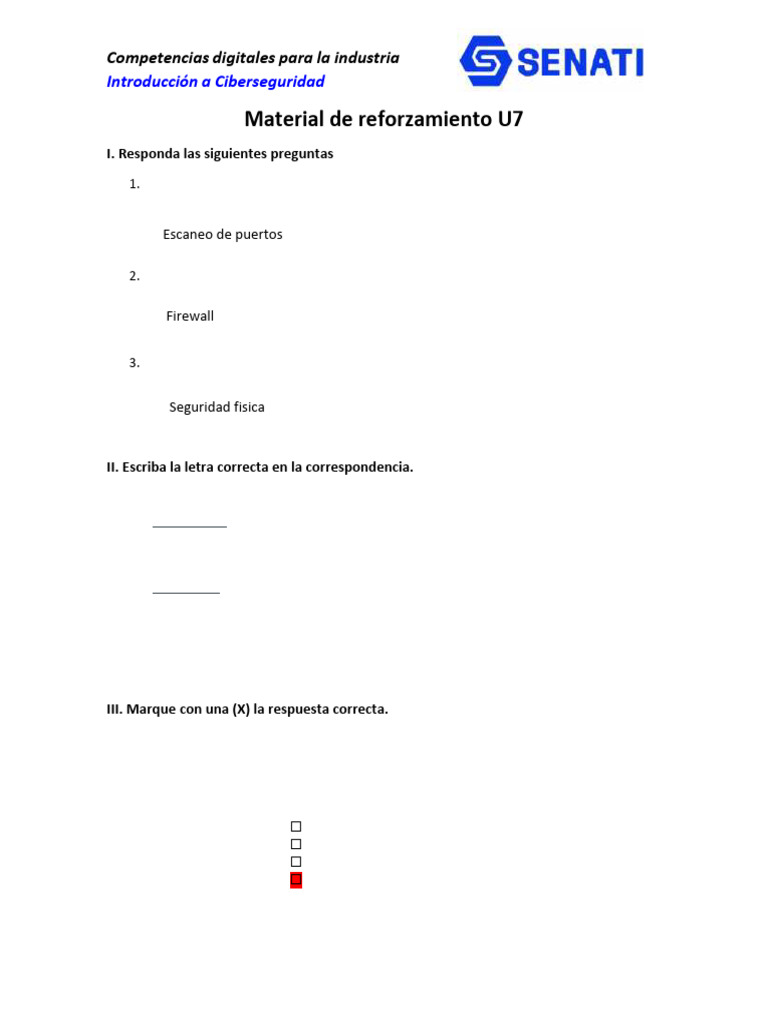SINU-153 - Material de Reforzamiento U7 | PDF