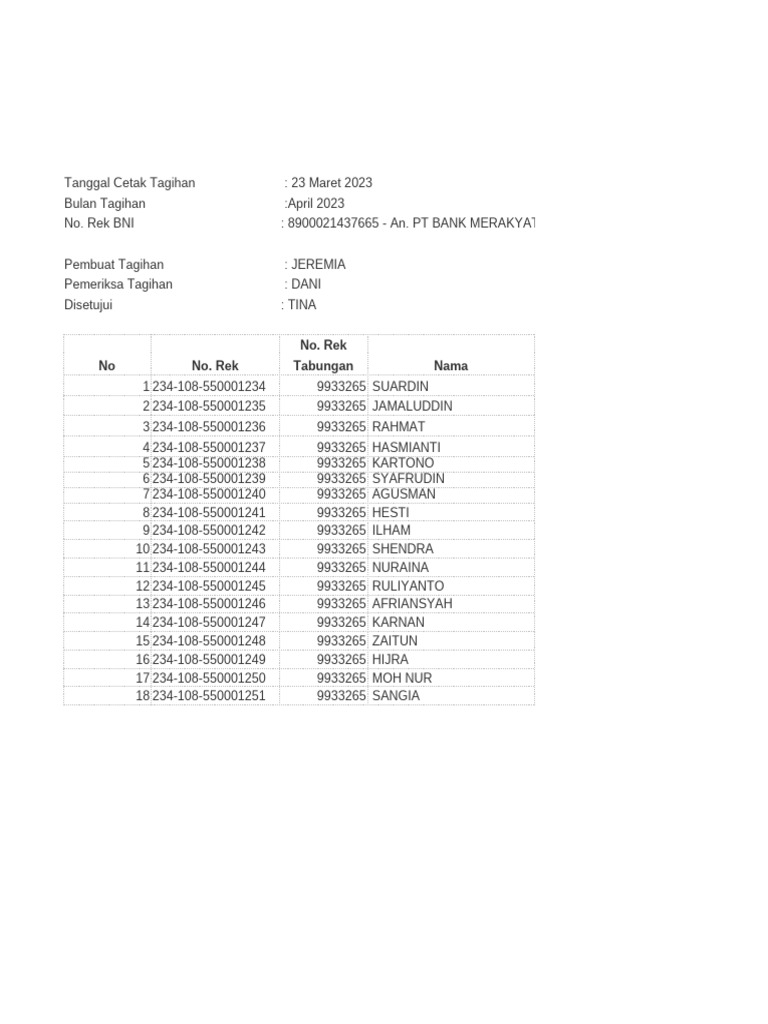 Soal test excel sma pdf