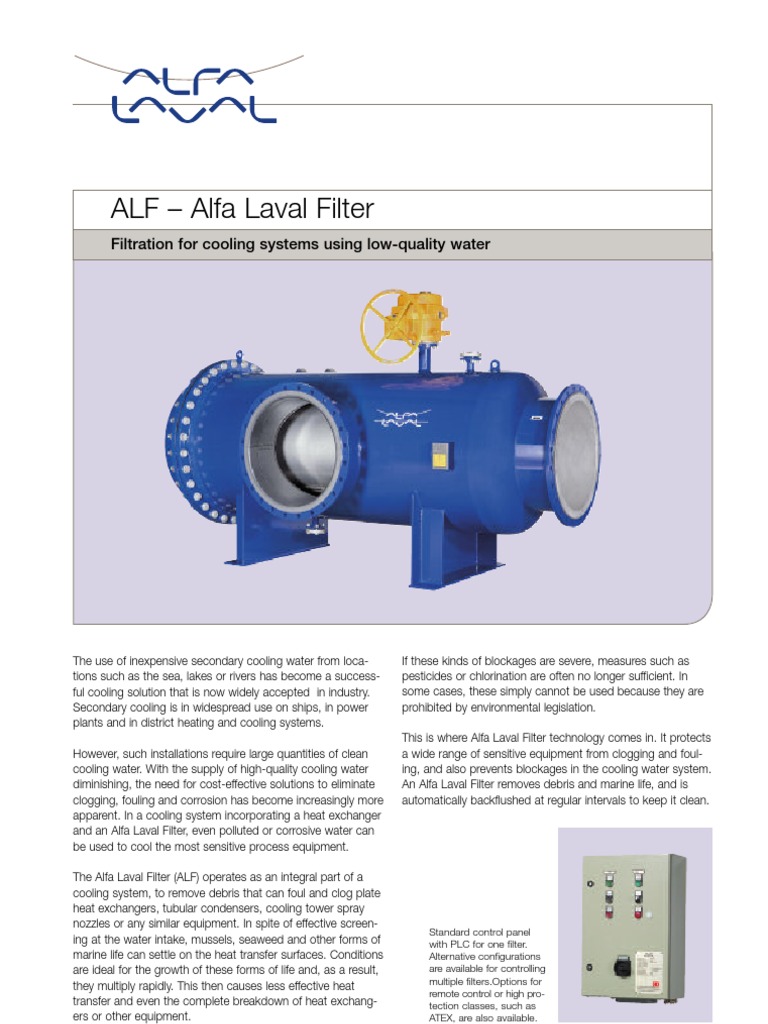 Alfa Laval Filter PDF Valve Heat Exchanger