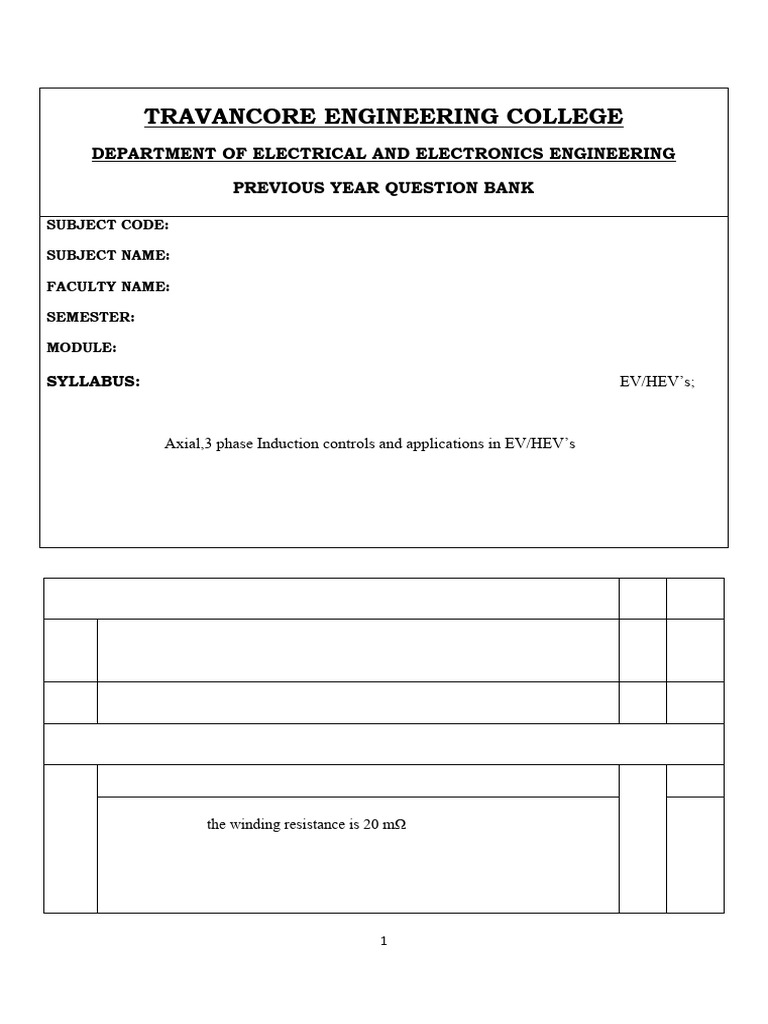 Qns HEV Module2 | PDF | Technology & Engineering