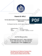 HPLC Vitamin B1