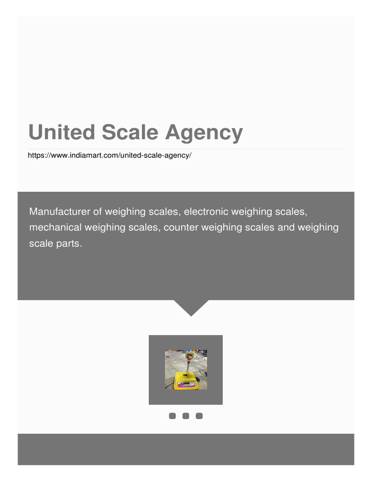 United Scale Agency | PDF