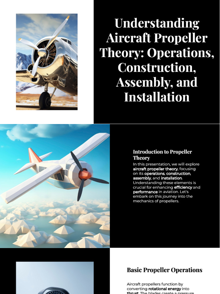 Slidesgo Understanding Aircraft Propeller Theory Operations