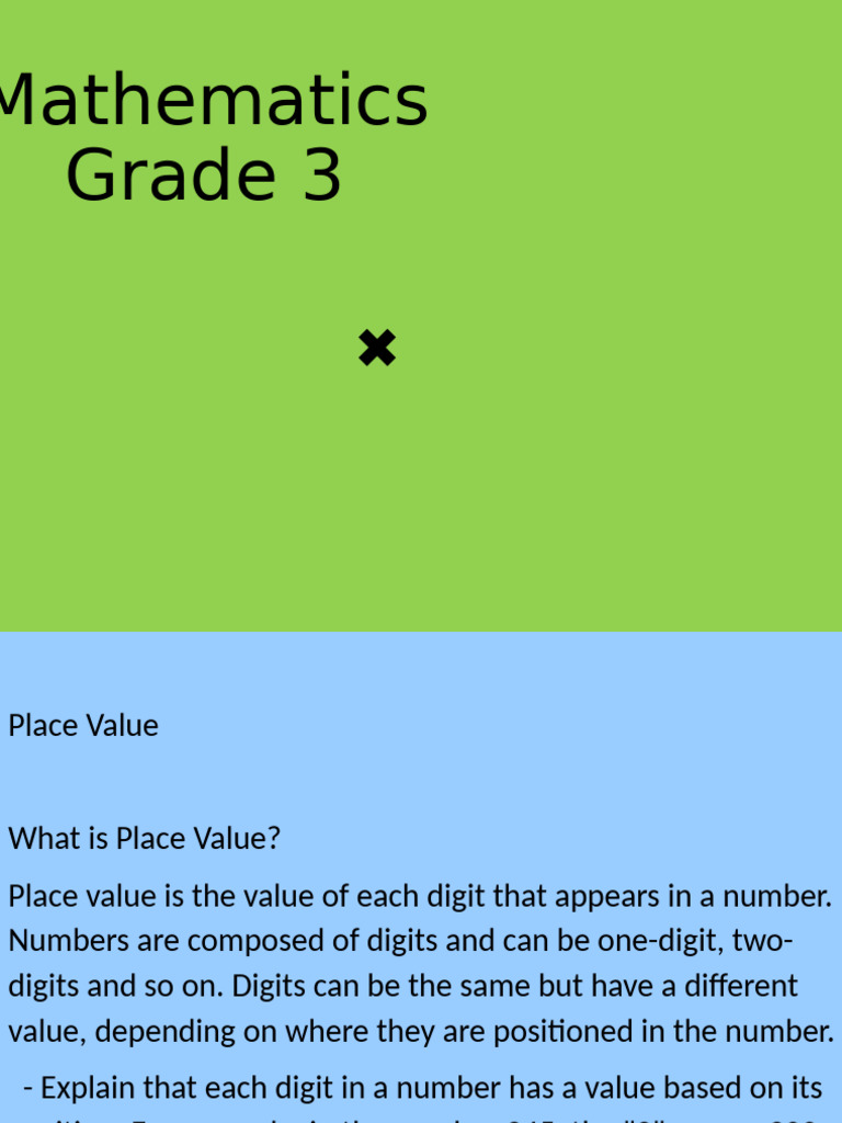Mathematics Grade 3 | PDF
