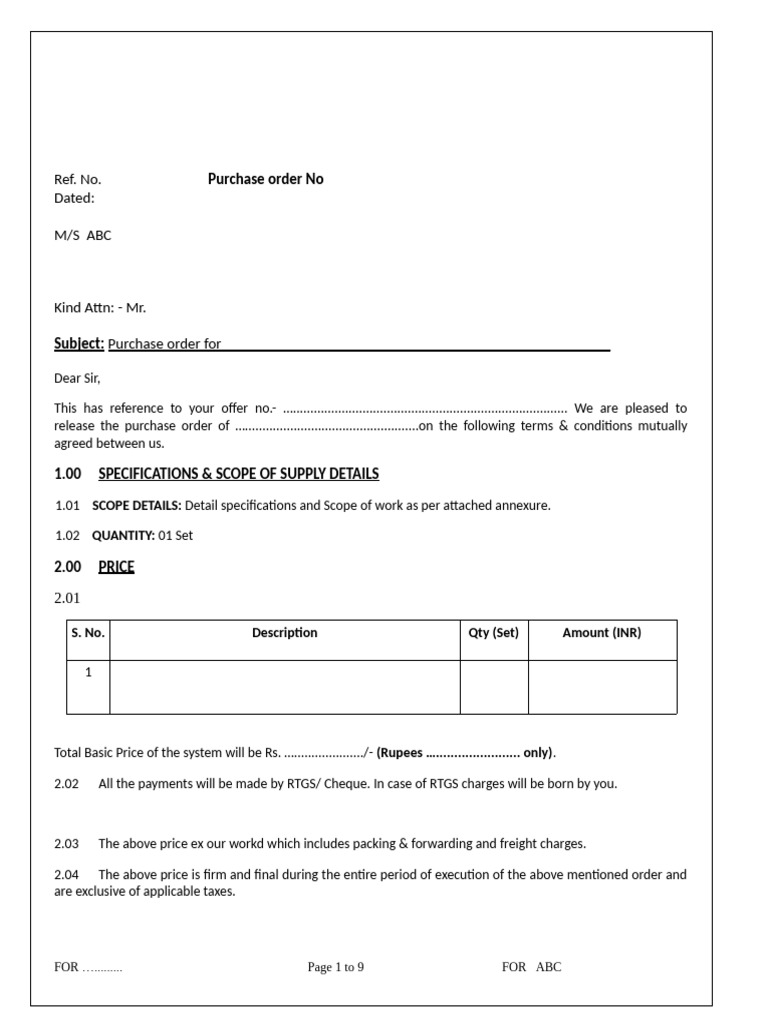 Draft Order 2023 | PDF