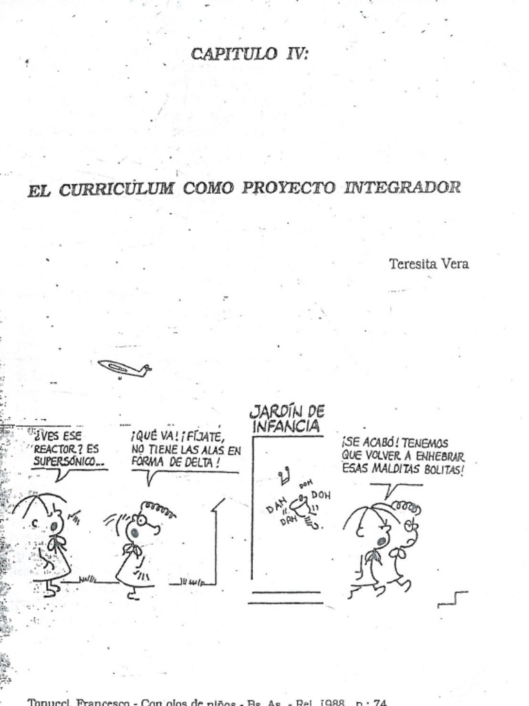 1-Vera-El Curriculum Como Proyecto Integrador | PDF