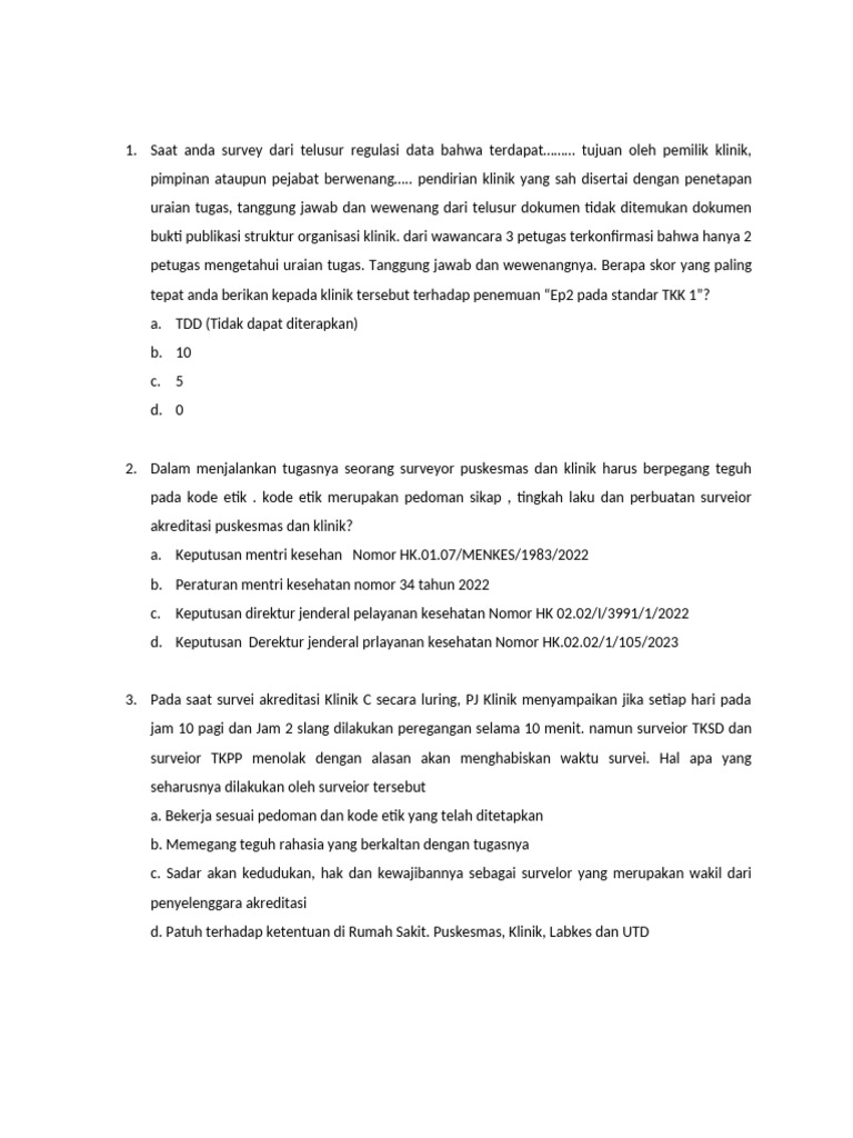 Soal Surveyor 1 Pdf