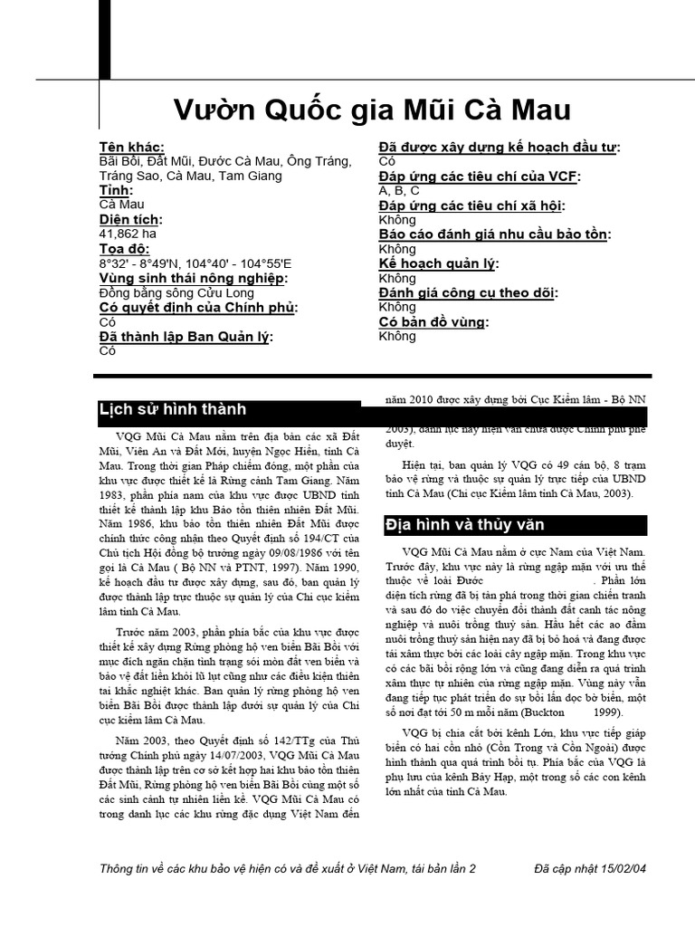 Mui Ca Mau | PDF