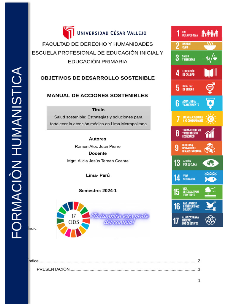 Manual de acciones sostenibles_ODS | PDF