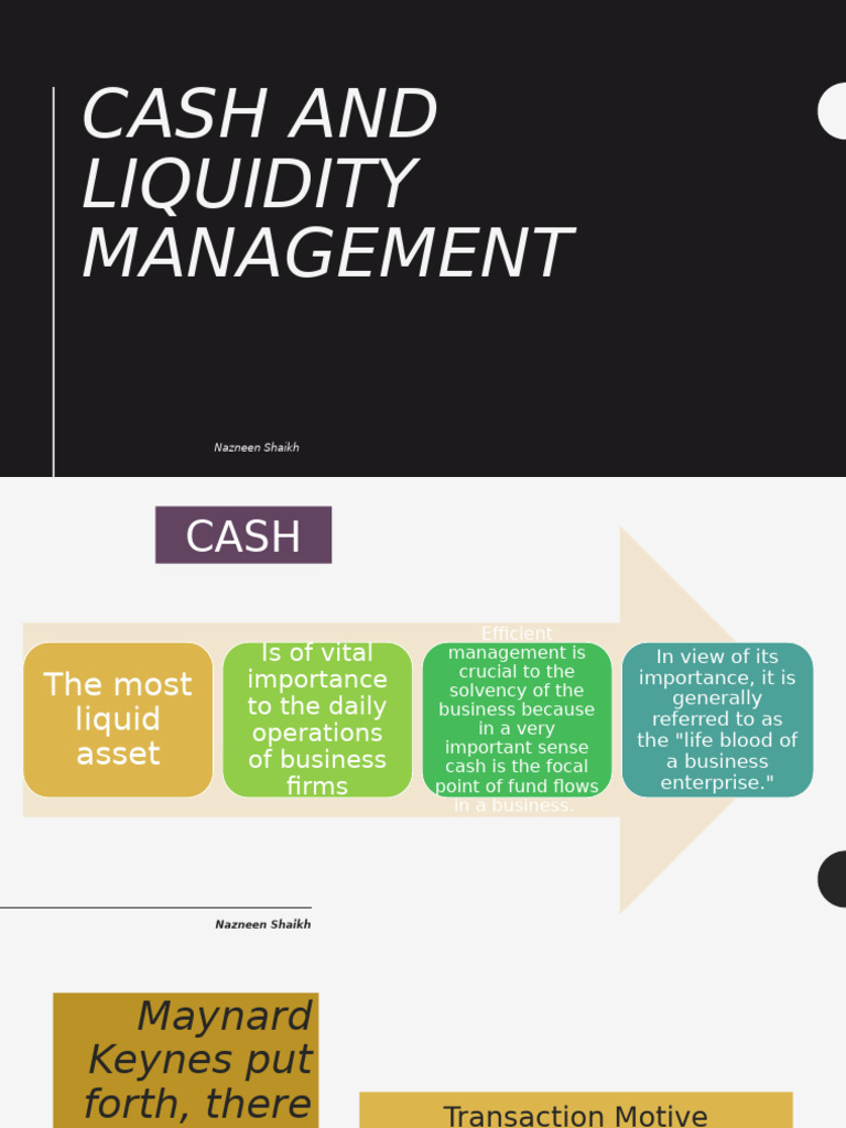 Cash and Liquidity Management | PDF
