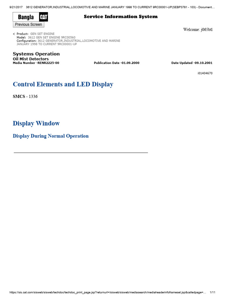 Control Elements and LED Display | PDF