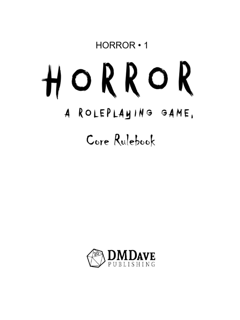 Horror RPG Free Rules | PDF | Role Playing Games | Games & Activities