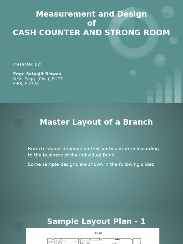 Measurement and Design of Cash Counter and Strong Room 17.05.2024 | PDF
