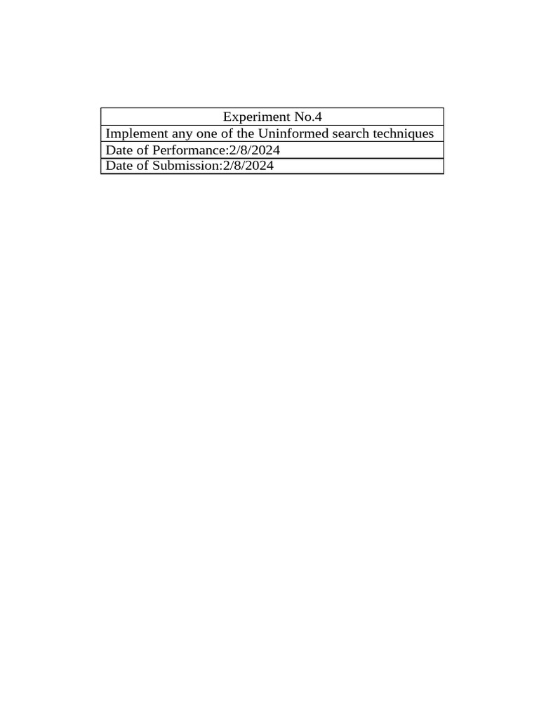 Experiment No 4 AI SC | PDF