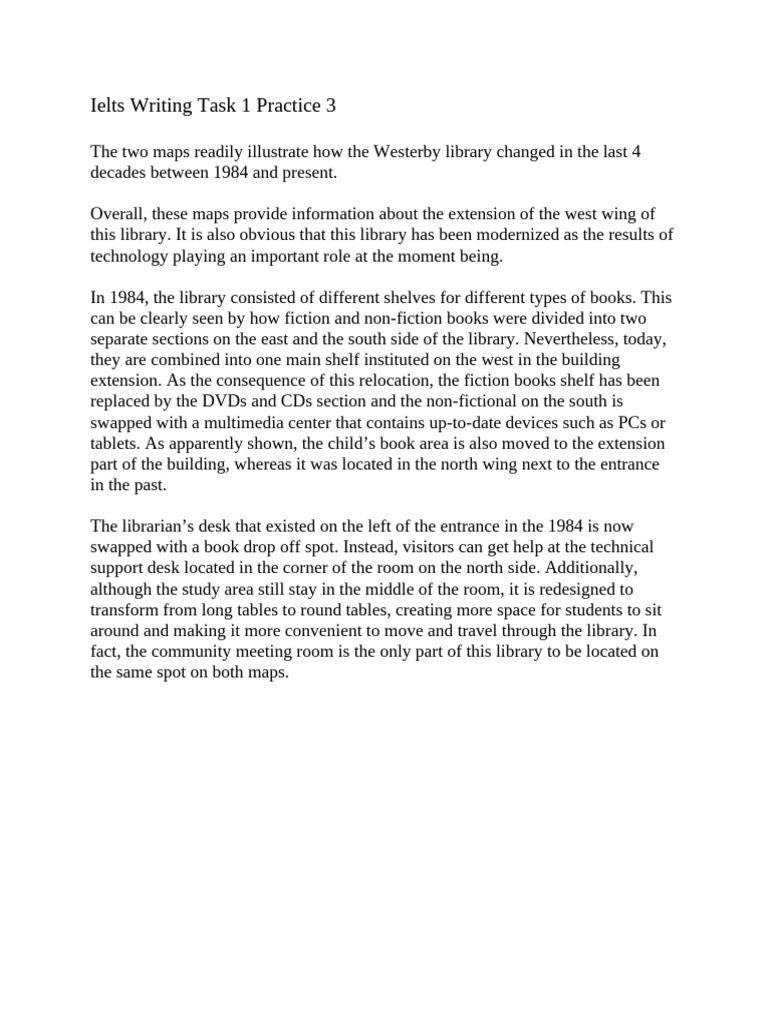 Ielts Writing Task 1 Practice 3 | PDF
