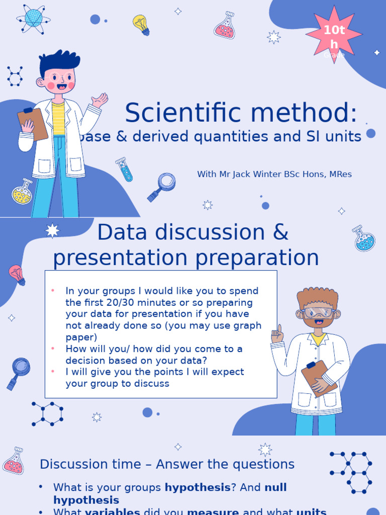 Grade 10 - Base Quantities and SI Units - Session 3 (07.08.24 & 14.08. ...