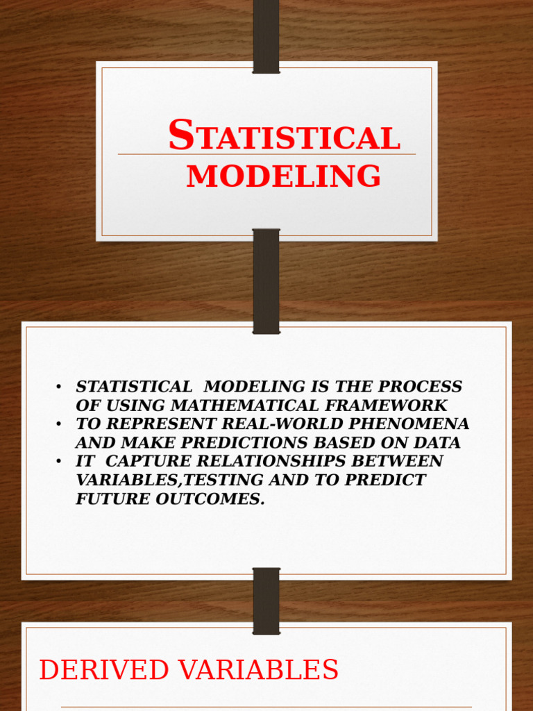 Statistical Modeling | PDF