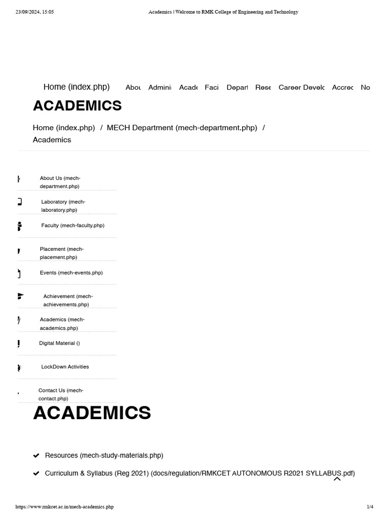 Academics | PDF