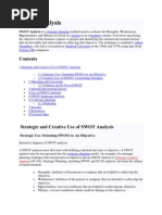 SWOT Analysis