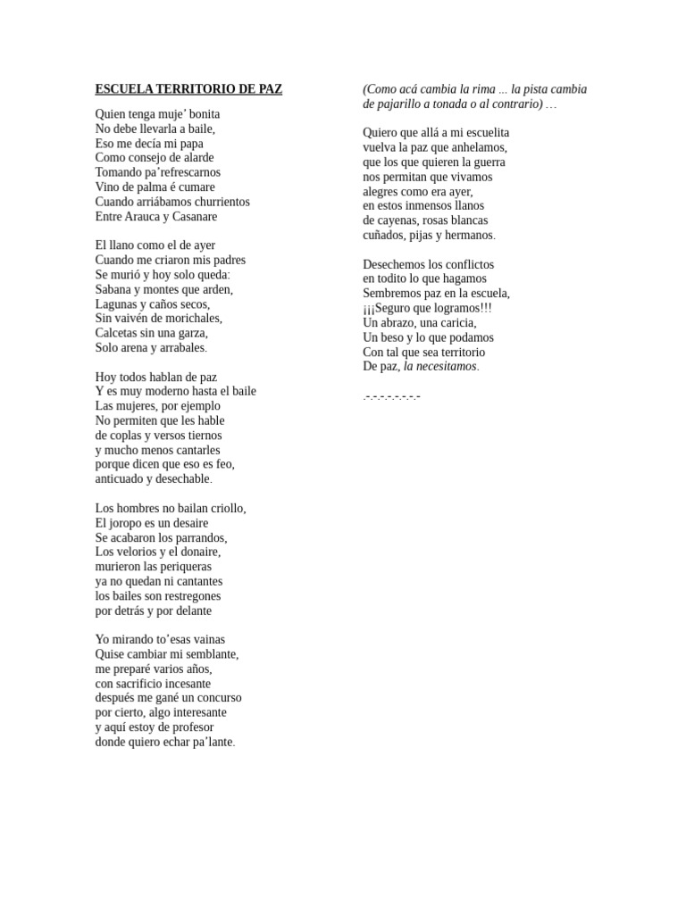 ESCUELA TERRITORIO DE PAZ | PDF