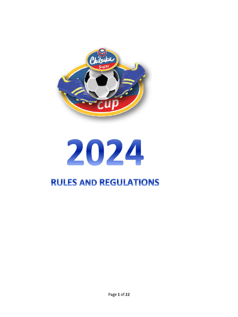 Chibuku Super Cup Rules and Regulations 2024 | PDF