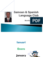 Samoan & Spanish Language Club-Months
