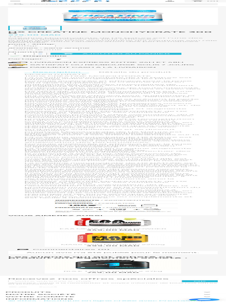 Créatine Monohydrate 270 Comprimés - 3000 Mg Par Portion - Vegan - Approvisionnement Pour 3 Mois