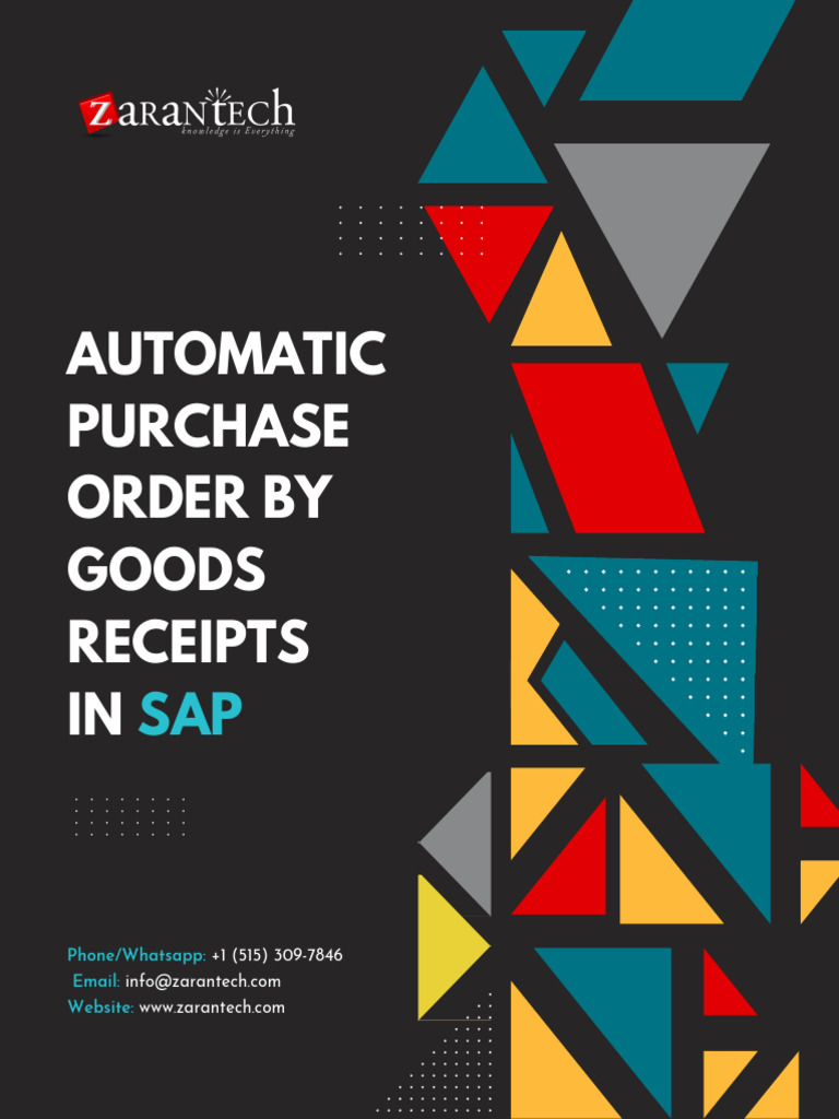 SAPMM - Automatic Purchase Order by Goods Receipts-2 | PDF