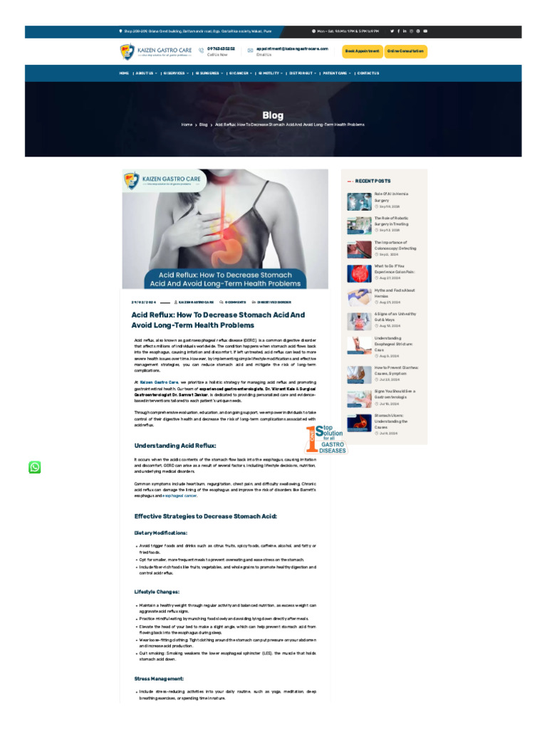 Acid Reflux: How To Decrease Stomach Acid and Avoid Long-Term Health ...