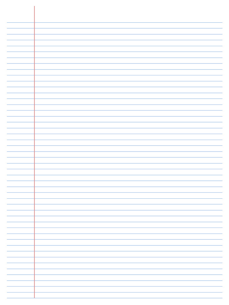 Printable Lined Paper Narrow Ruled PDF