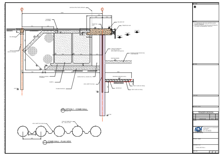 14_Typical Cross Section of Container Berth (Option 1) | PDF