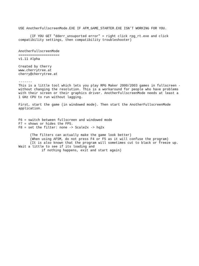 !how To Use AFSM (Anotherfullscreenmode) | PDF