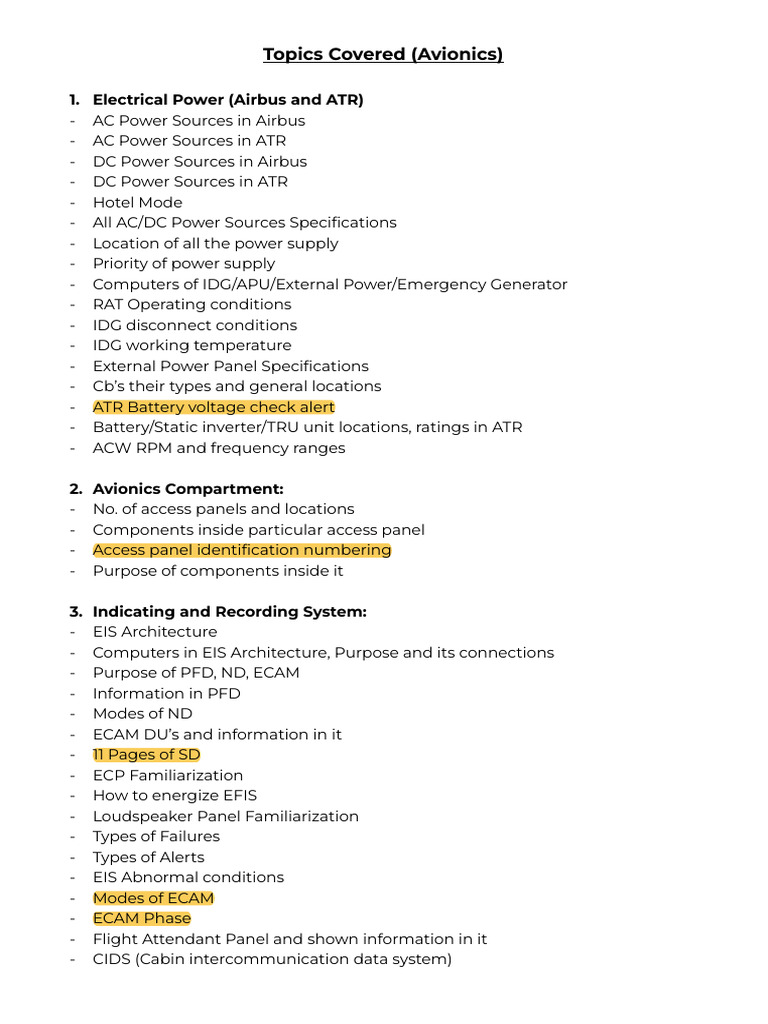 Topics Covered | PDF