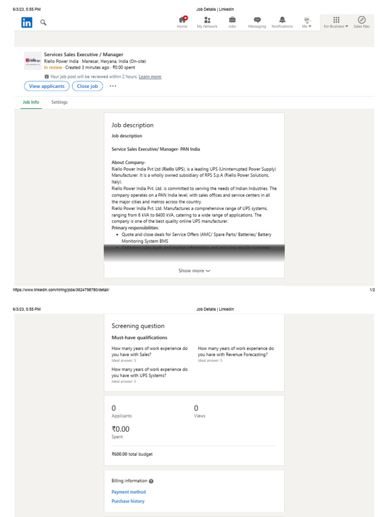 Job Details - LinkedIn | PDF