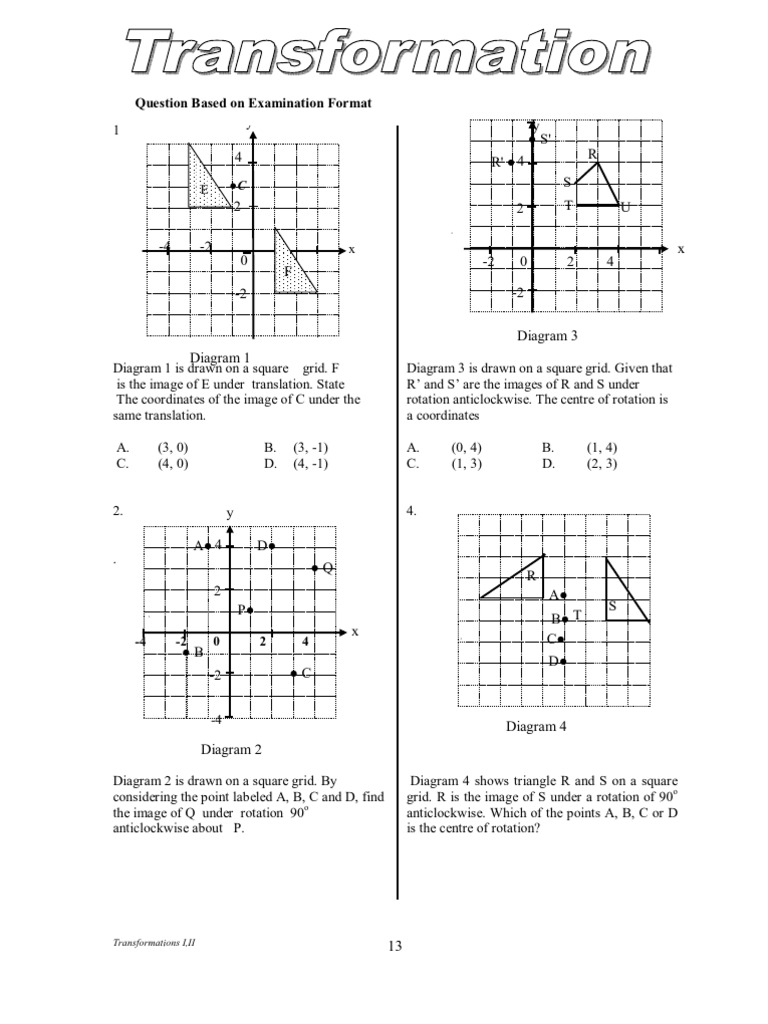 Chapter 2 I Transformation I, II ENHANCE | PDF