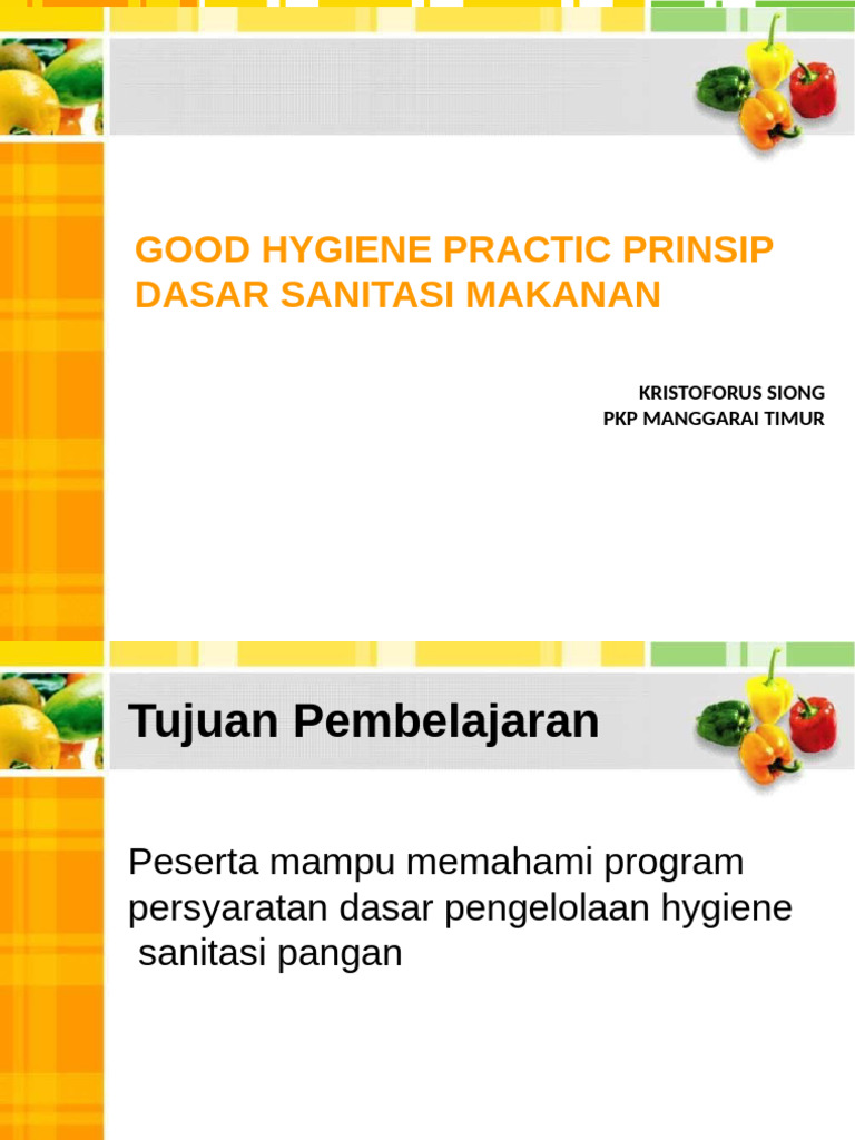 GHP & Prinsip Dasar | PDF