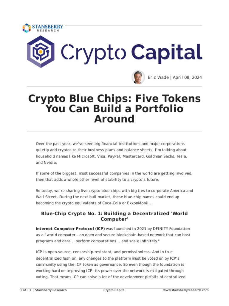Crypto Blue Chips Fiv CRT Special Reports | PDF | Cryptocurrency | Cloud  Computing