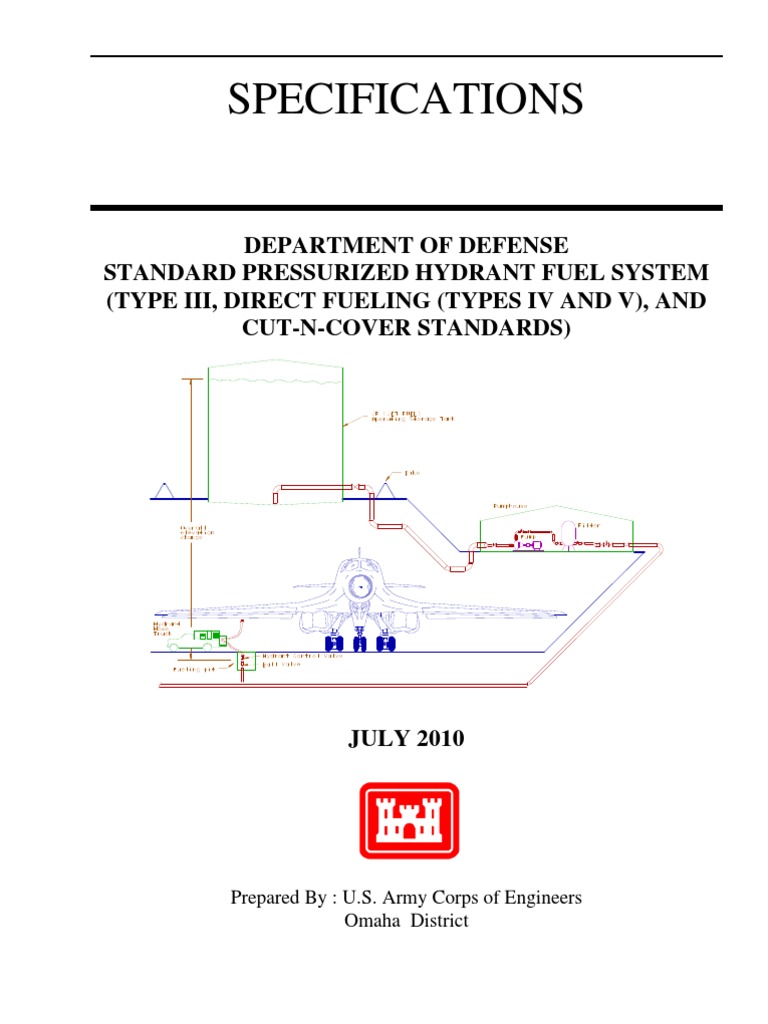 DOD Standard Pressurized Hydrant Fuel System Type III and CutNcover