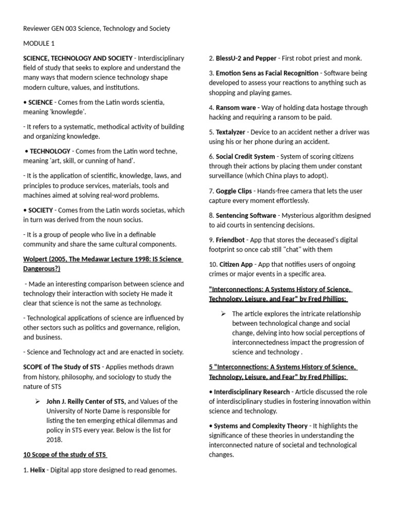 Reviewer GEN 003 Science | PDF | Id | Social Science