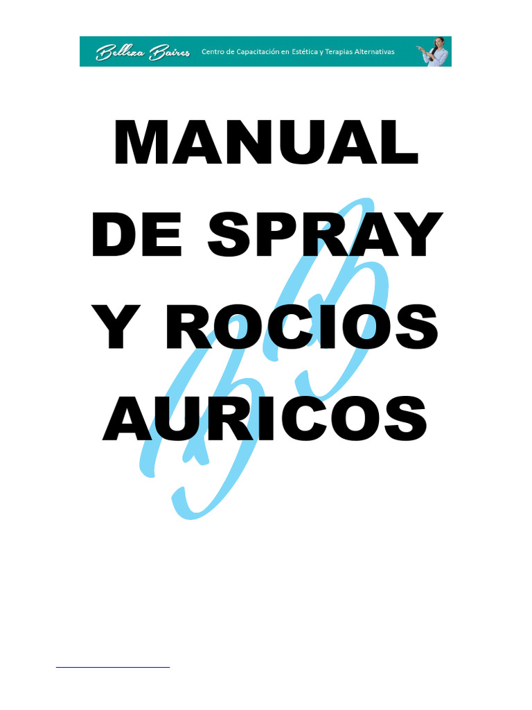 Manual de Spray y Rocios Auricos | PDF