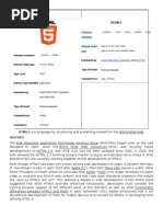 Html5 - Report - 2