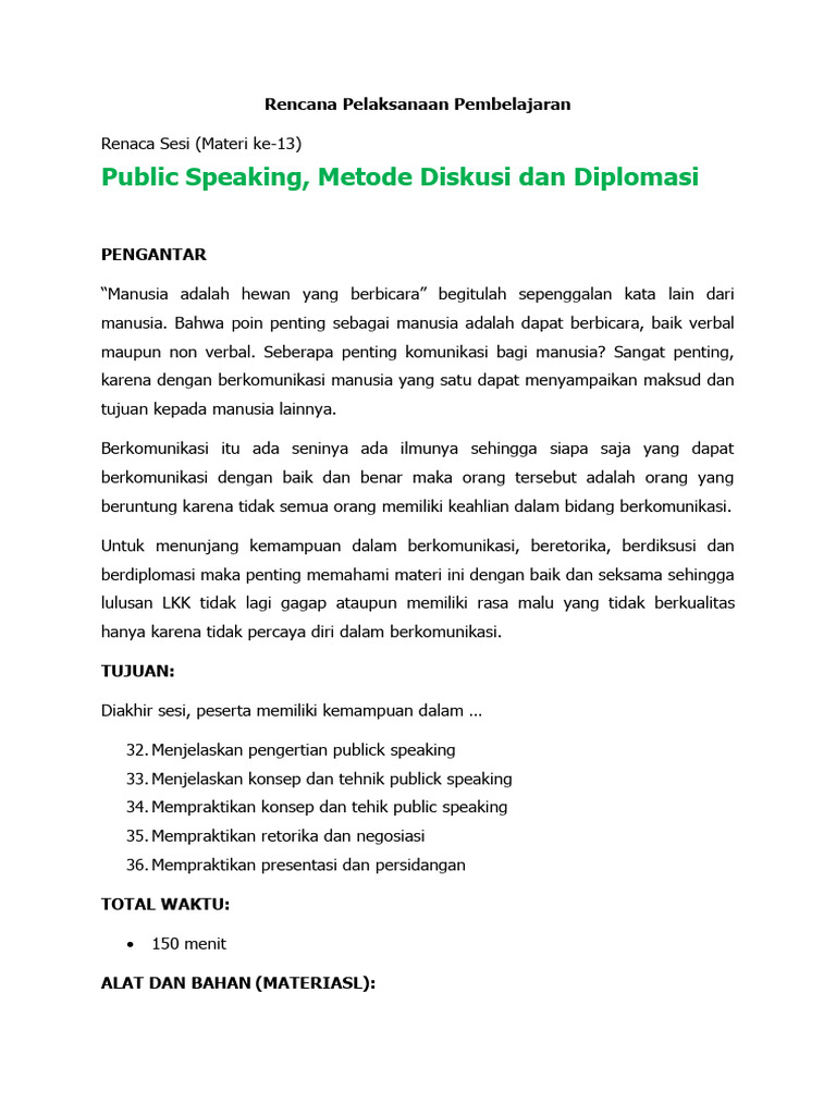 Public Speaking | PDF